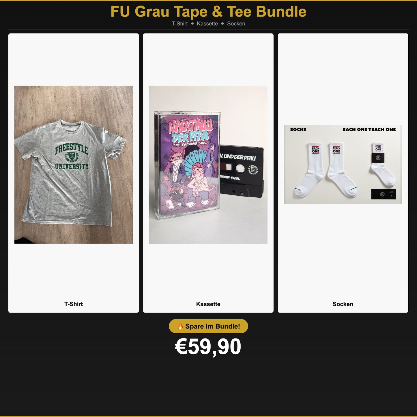 FU Grau Tape & Tee Bundle